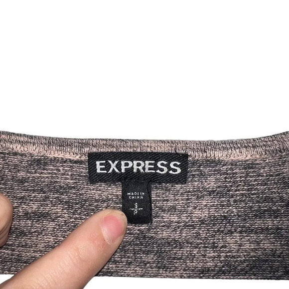 Express Fitted Long Sleeve Bodycon Midi Dress Size Small - Picture 3 of 4